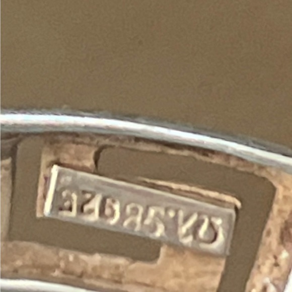 Sterling Silver 925 Greek Key Wrap Cuff Bracelet - Picture 4 of 5